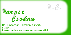 margit csokan business card